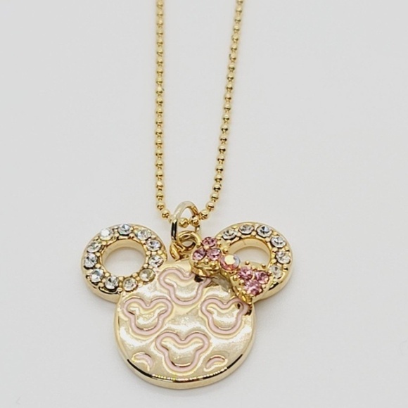 NWT Gold Tone Minnie Mouse Necklace - Picture 2 of 6